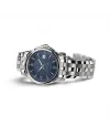 Montre automatique Hamilton Jazzmaster Viewmatic avec cadran bleu et bracelet en acier