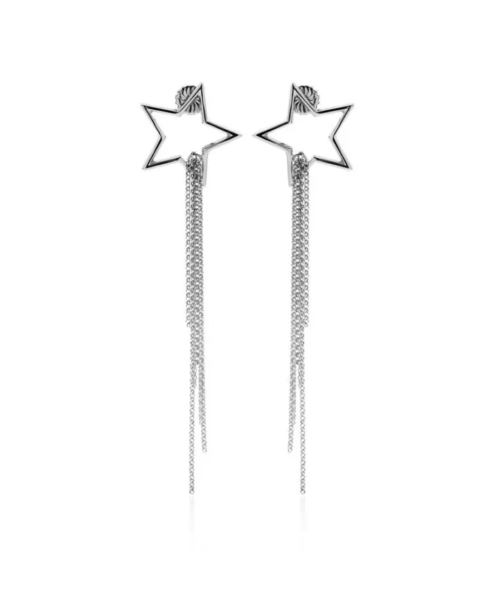 Orecchini Pendenti Eclat Allure in Argento con Stella