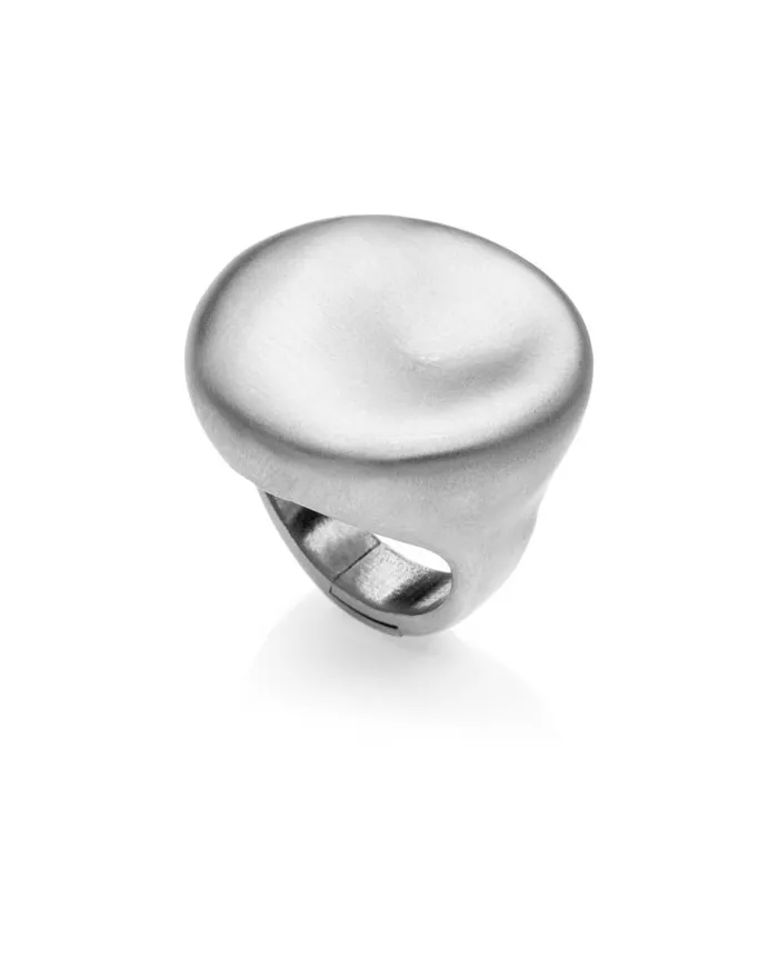 Bague Éclat Boule en argent rhodié