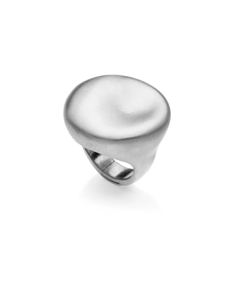 Bague Éclat Boule en argent rhodié