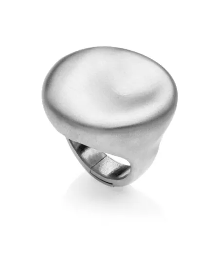 Eclat Boule Ring in Rhodium-Plated Silver