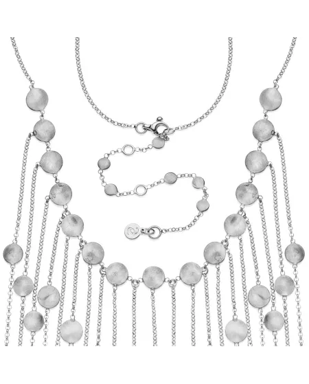 Eclat Flashes Necklace in Silver