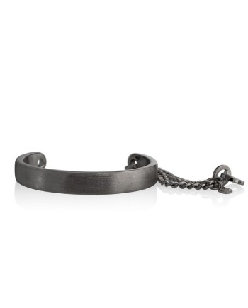 Eclat Icon Rigid Bracelet in Burnished Silver