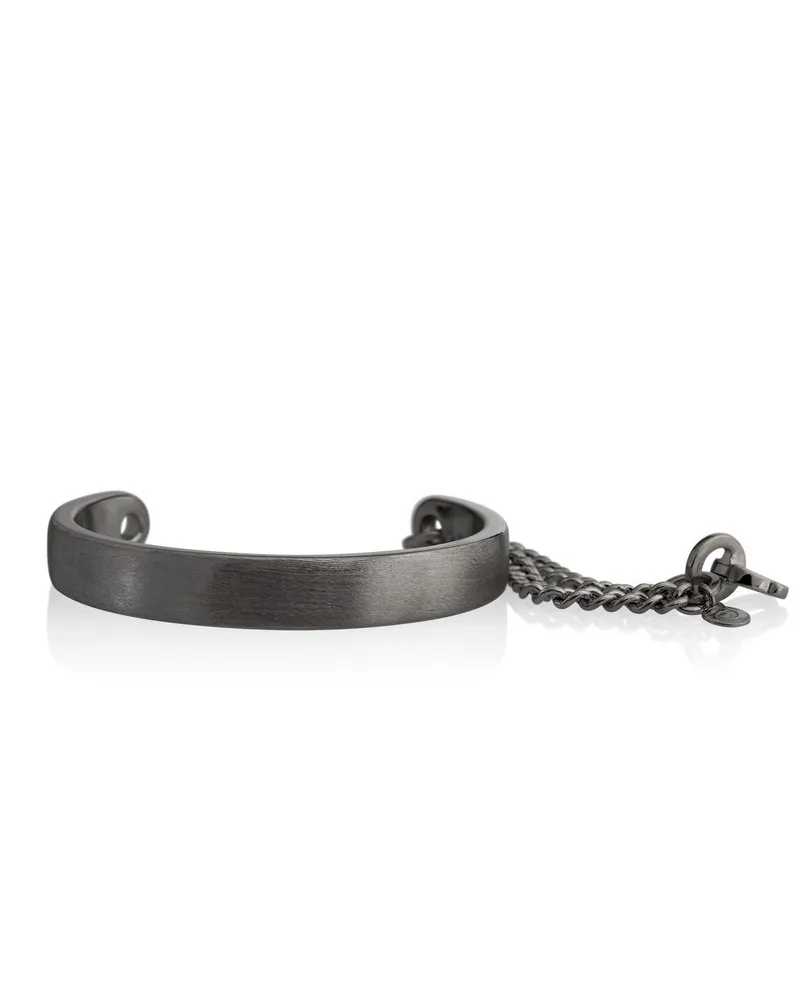 Bracelet rigide Eclat Icon en argent bruni