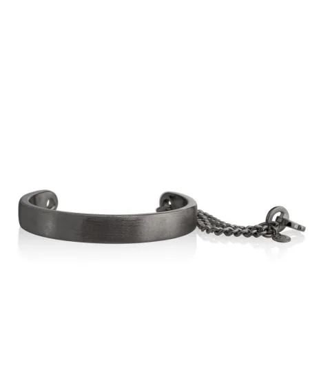 Bracciale Rigido Eclat Icon in Argento Brunito