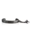 Bracelet rigide Eclat Icon en argent bruni