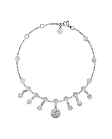 Bracelet Éclat en argent avec pendentifs lune