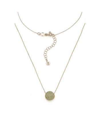 Collier Eclat Silver & Colors Icegold en argent avec pendentif en zircon jaune