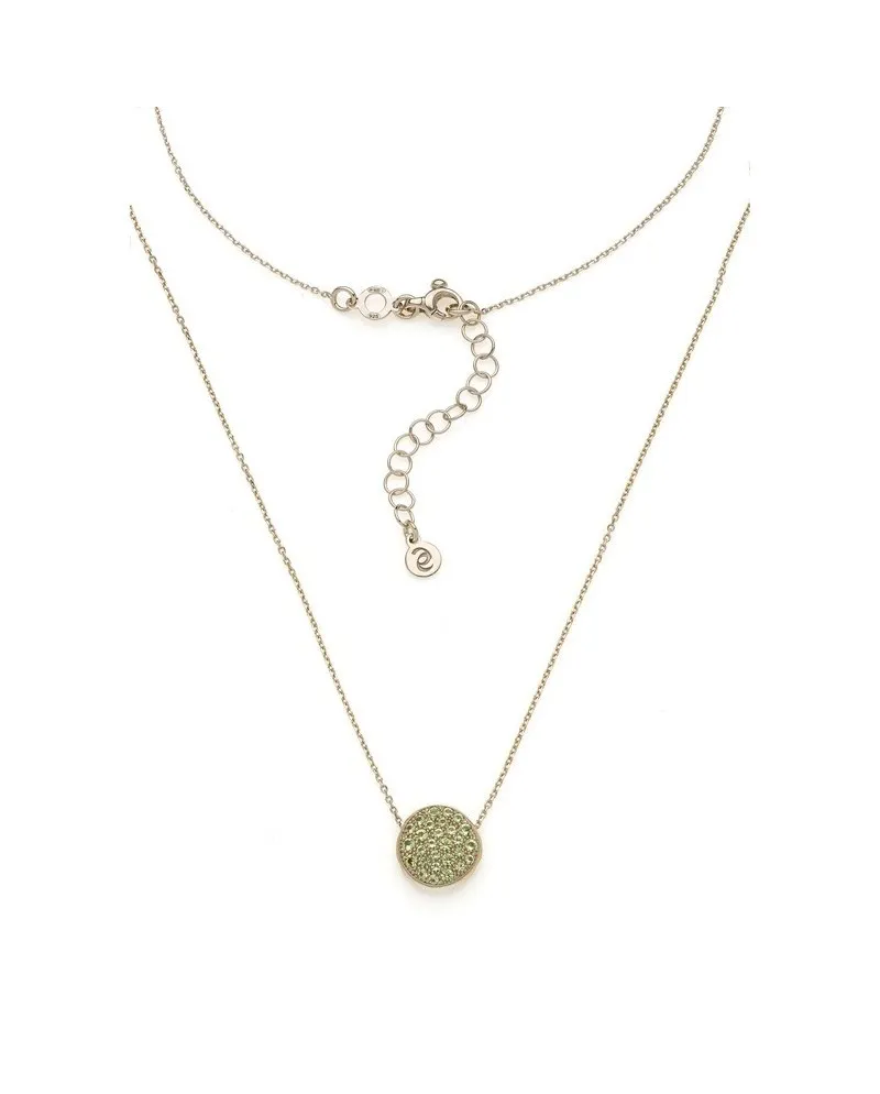 Collana Eclat Silver & Colors In Argento Icegold con Ciondolo con Zirconi Gialli