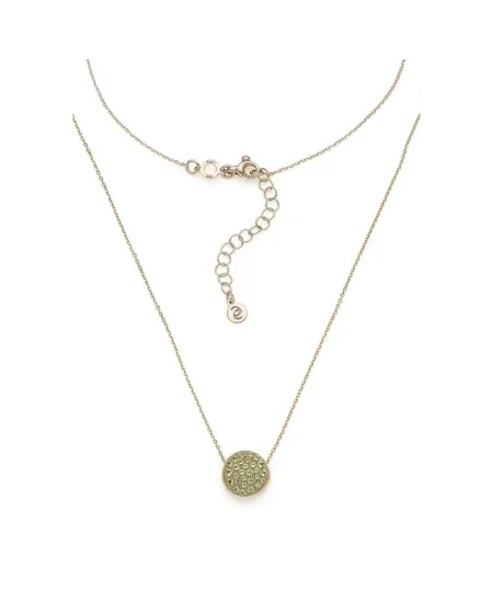 Collier Eclat Silver & Colors Icegold en argent avec pendentif en zircon jaune