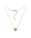 Collier Eclat Silver & Colors Icegold en argent avec pendentif en zircon jaune