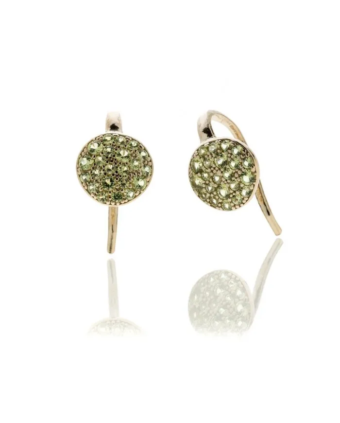Boucles d'oreilles Eclat Silver & Colors en argent Icegold avec zircons jaunes