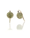 Eclat Silver & Colors Earrings in Icegold Silver with Yellow Zircons