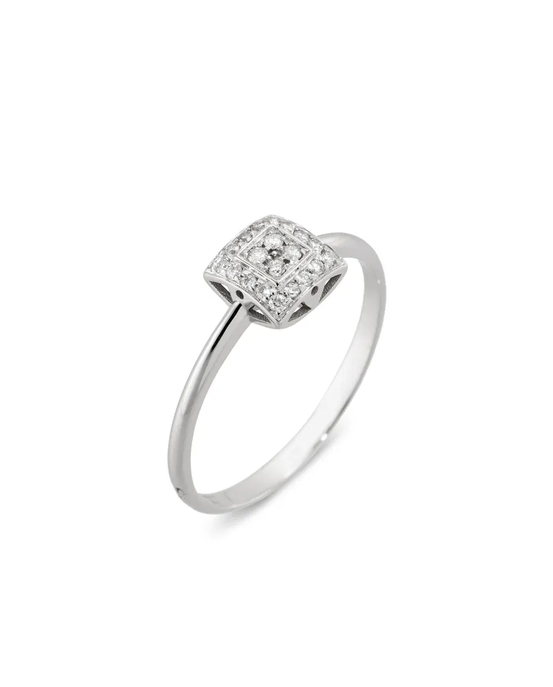 Bague Ponte Vecchio en or blanc et diamants - Collection Aldebaran