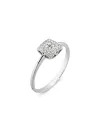 Ponte Vecchio White Gold Ring with Diamonds - Aldebaran Collection
