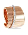 Kuore Wide K Ring in Rose Gold with Diamonds