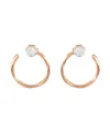 Boucles d'oreilles K by Kuore Première en or rose avec diamants blancs