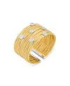 Bracciale Ponte Vecchio 12 fili in oro giallo e diamanti - collezione Nobile