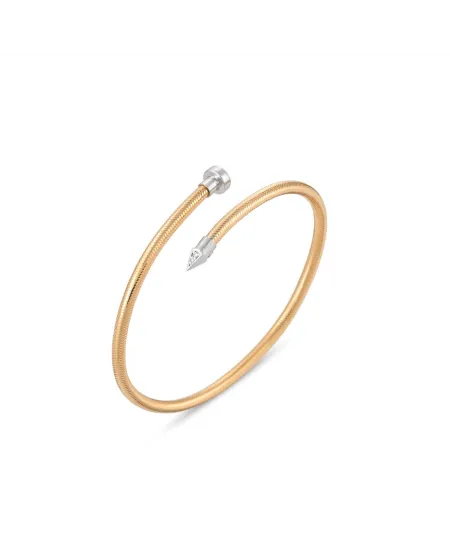 Bracciale rigido Ponte Vecchio in oro giallo e diamanti - collezione Nobile