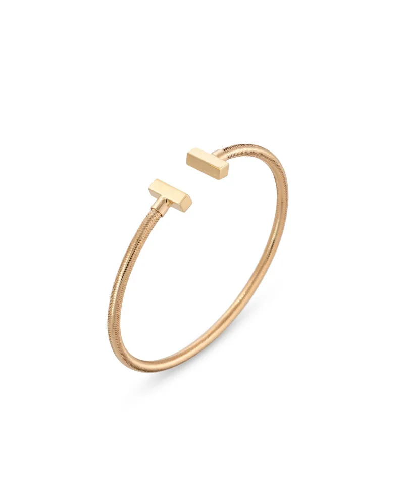 Bracciale rigido Ponte Vecchio in oro giallo e bianco- collezione Nobile