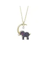 Collier Ponte Vecchio in oro giallo Rubini, Diamanti e Tzavorite - collezione Vega