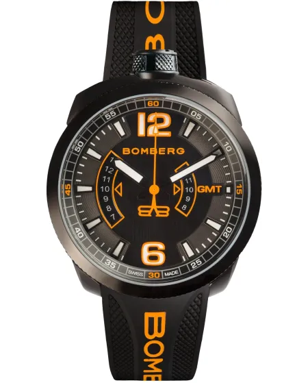 Bomberg Bolt-68 GTM Orange men's wristwatch BS45GMTPBA026.3